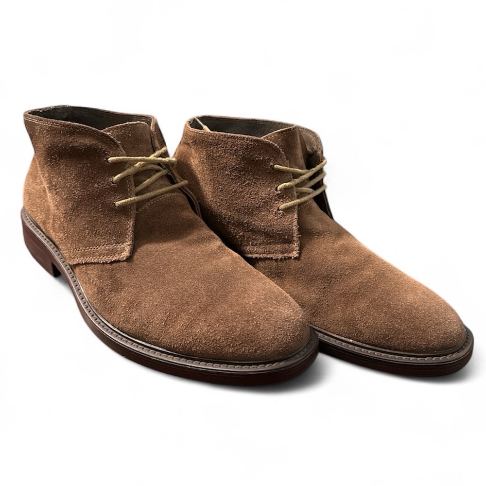 Suede Chukka Desert Ankle Boots Menswear Lace Up Preppy Fall Size 43 EU US 10